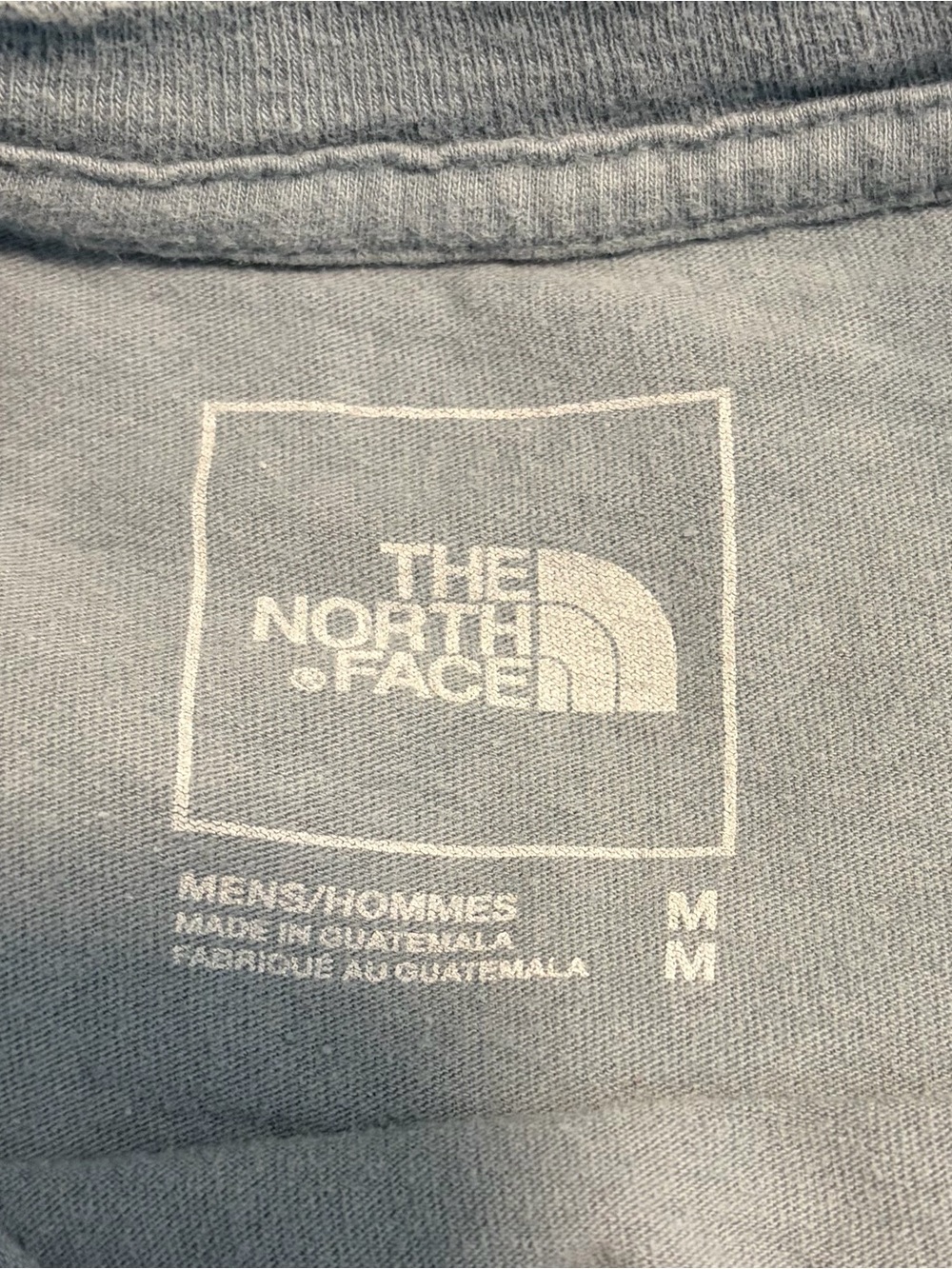 The North Face men’s Short-Sleeve Tees in Gray and Black with Yellow Logo - Picture 2 of 3